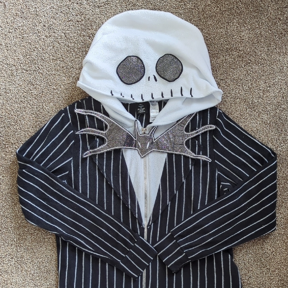 Jack Skellington Fleece Pajama Onesie